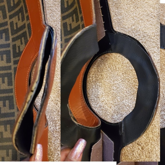 Zucca Fendi Shopper Tote Handbag Purse - Picture 6 of 8